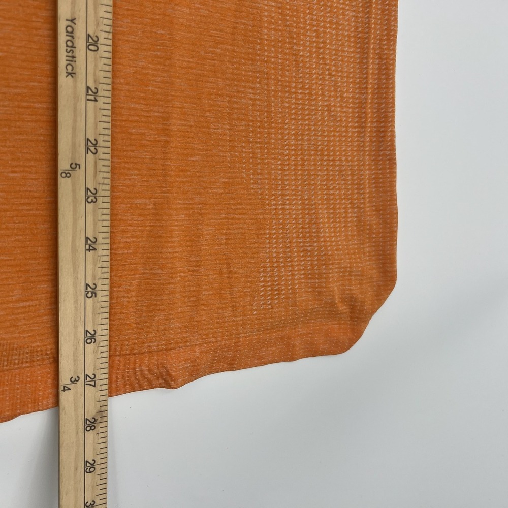 Lululemon Metal Vent Tech Shirt Mens M Orange Yoga Gym Running Crossfit Lifting - Picture 13 of 14